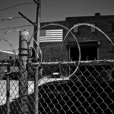 Razor Wire and Flag  2024